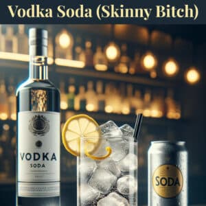 Vodka Soda Skinny Bitch Cocktail